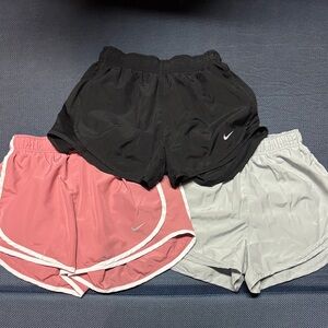 Nike Women's Athletic Shorts - Black, Pink, and Gray